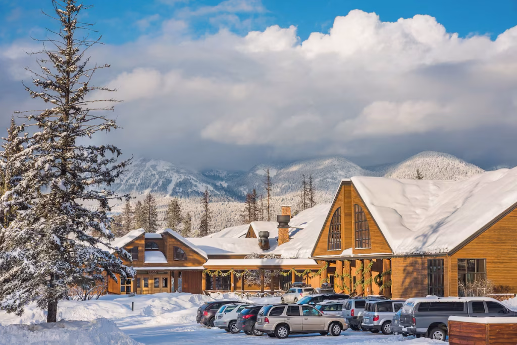 Whitefish, Montana is a popular mountain vacation destination.