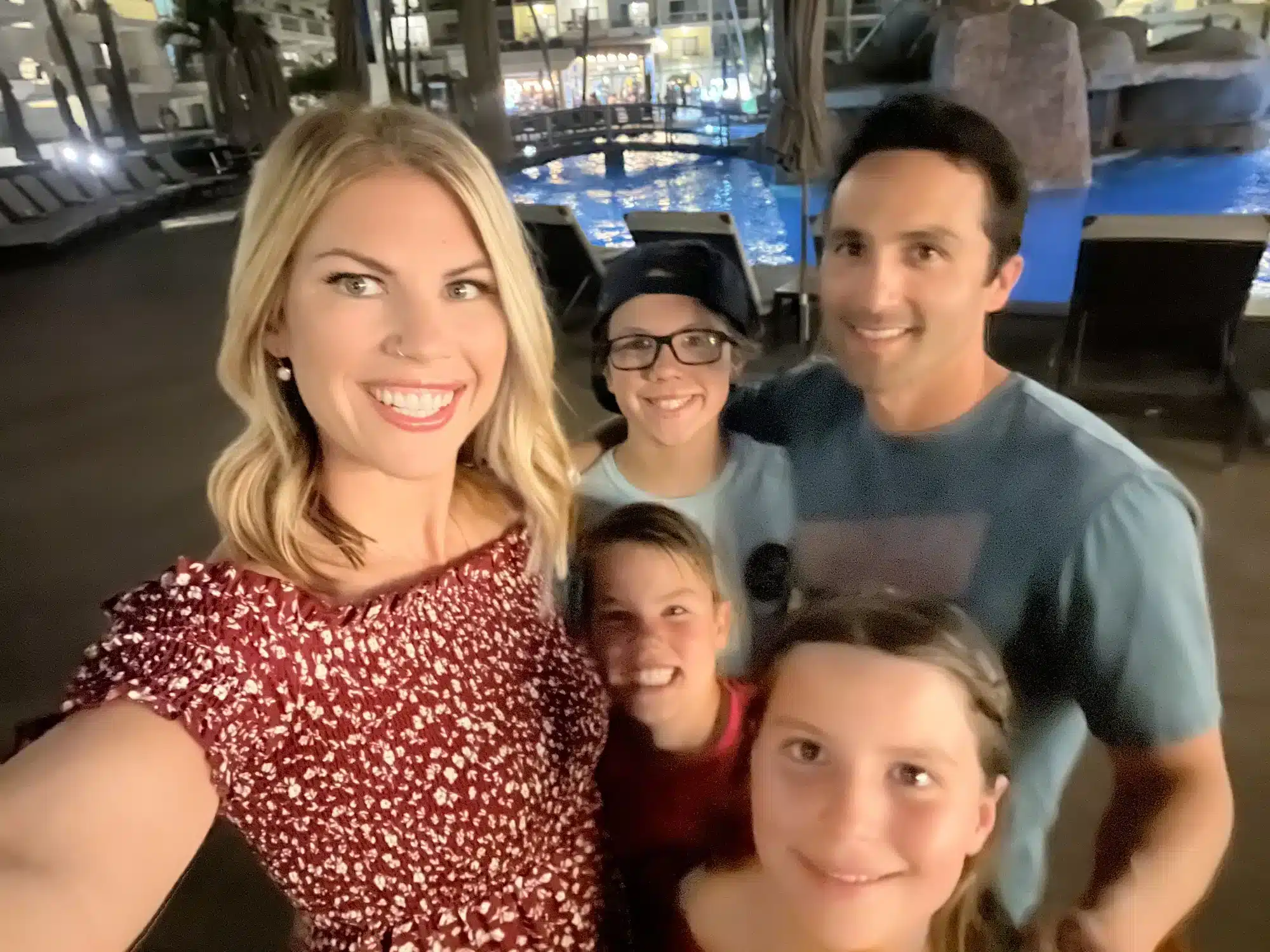 A family picture in Puerto Vallarta, which is an affordable family vacation destination