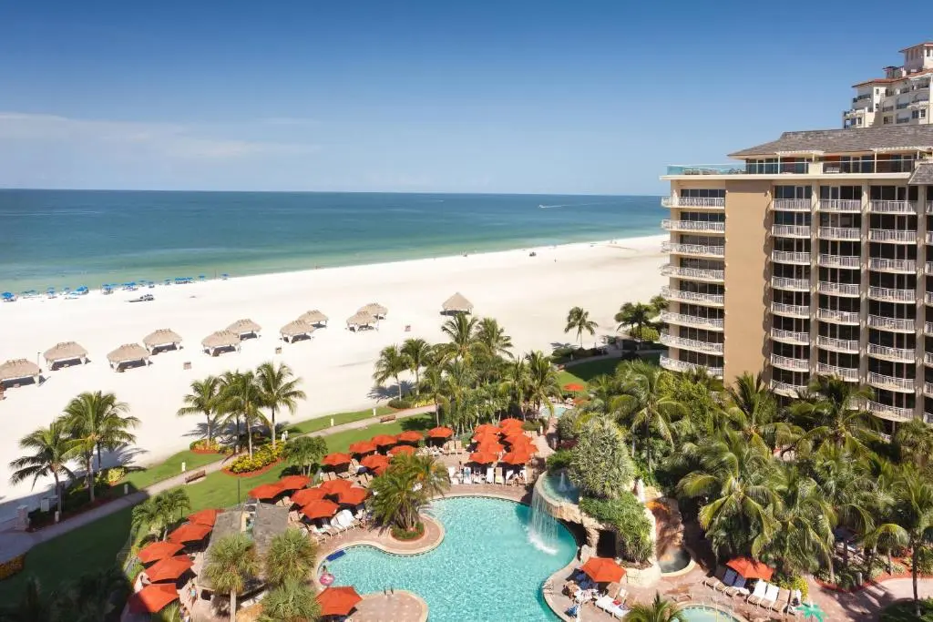 A beautiful beach view at one of the top family resorts in Florida