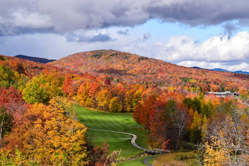 Fall foliage in Vermont, which is one of the best October getaways