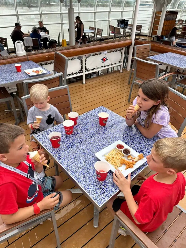 Whats included in a Disney cruise: ice cream and sodas!