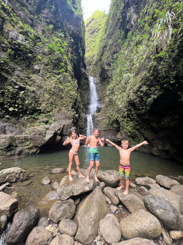 The Makaleha Falls were well worth the hike!