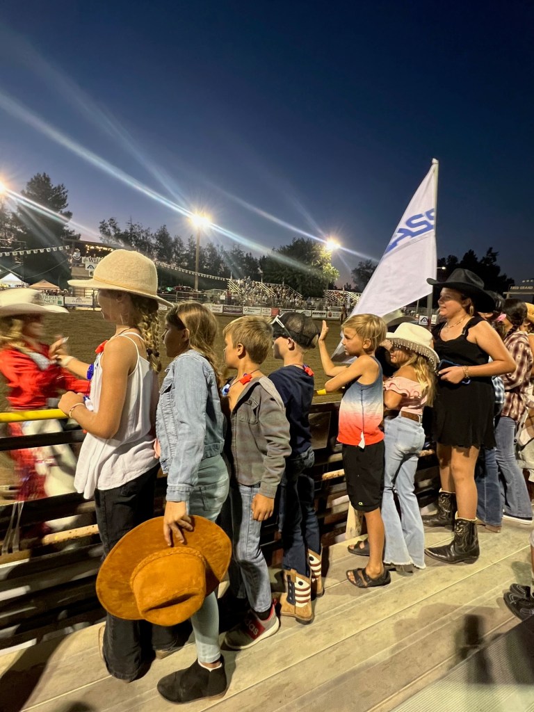 Lined up at the Ramona rodeo