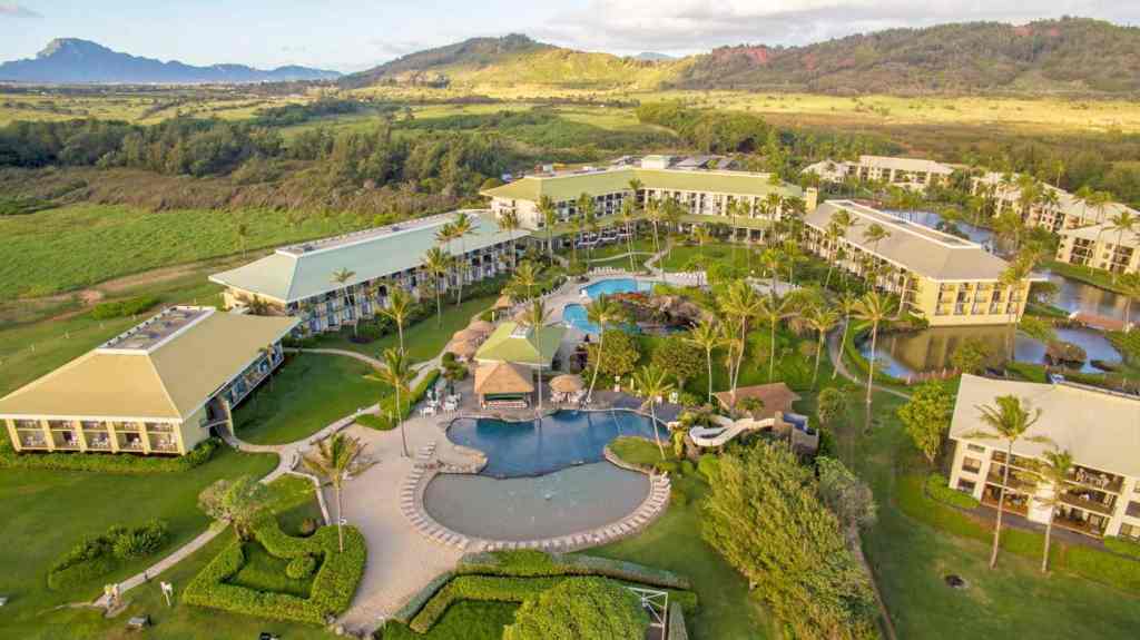 These beautiful resort grounds and pool area make this high on the list of the best resorts for families in Kauai.