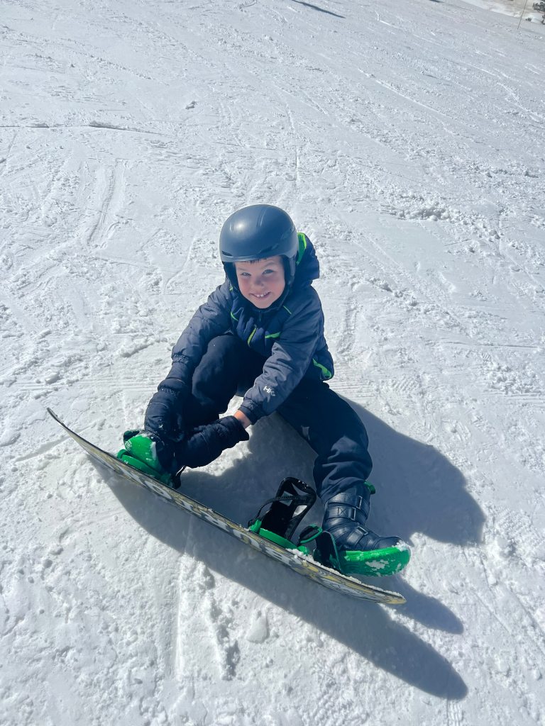 My 6-year old hitting the slopes at one of the best ski resorts for kids