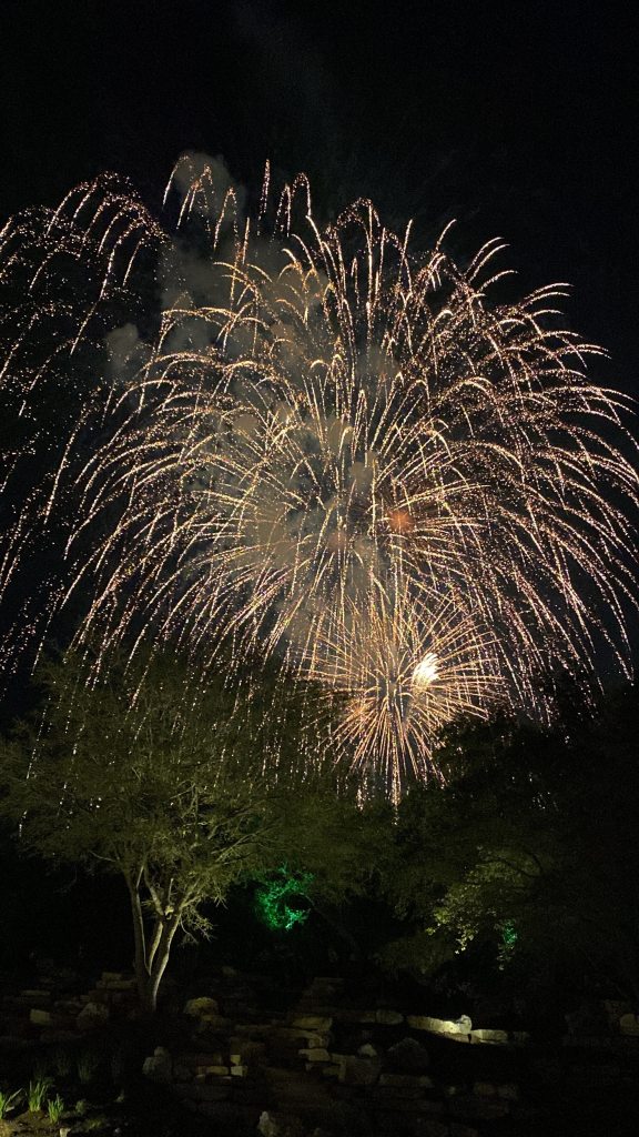 Fireworks at the JW Marriott San Antonio water park resort