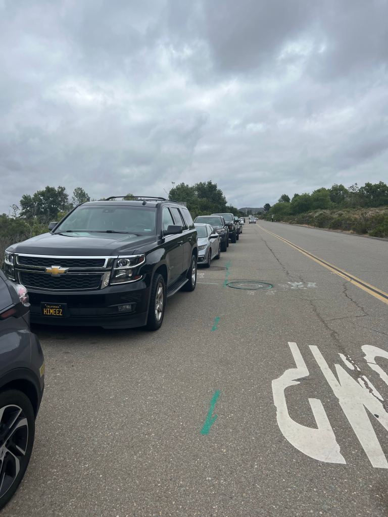 Parking near the Kwaay Paay trailhead