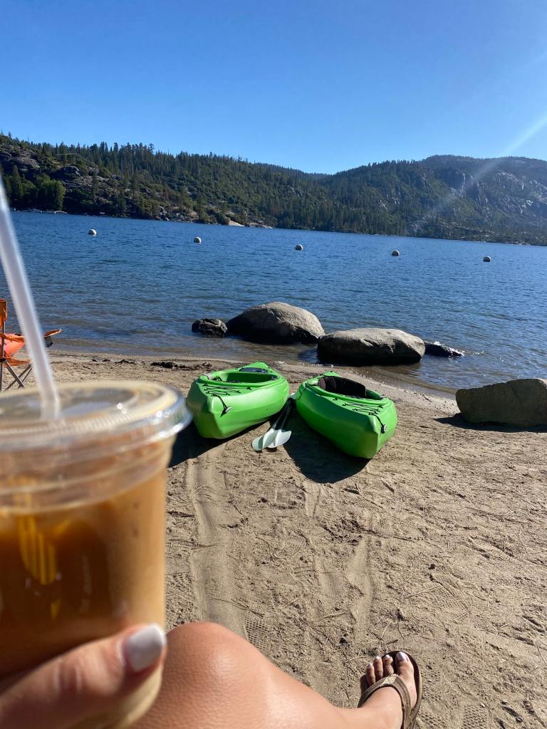Coffee from the Serene Bean at the Pinecrest campground