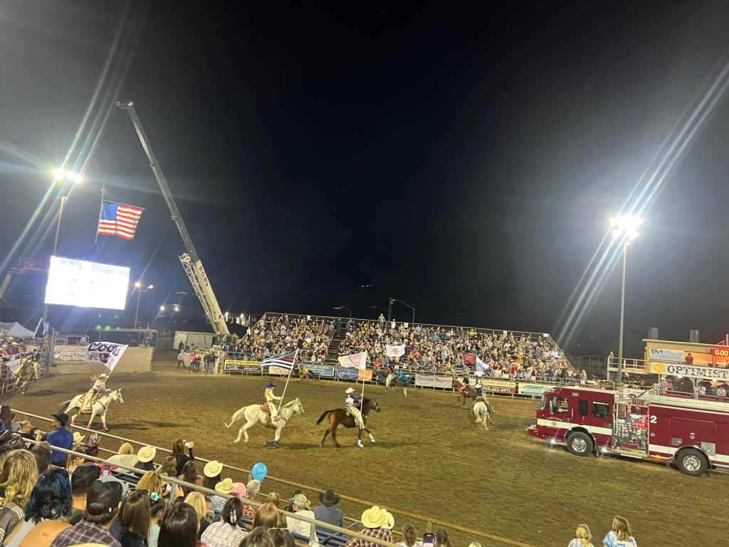 One of the San Diego rodeos is held at the Lakeside rodeo grounds