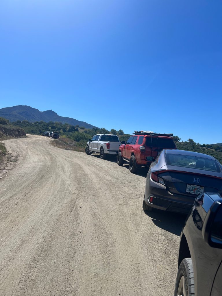 More parking at the 3 sisters falls san diego.