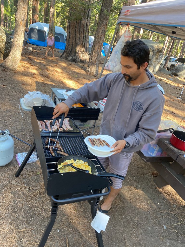 A good grill and stove top makes my list of best family camping gear