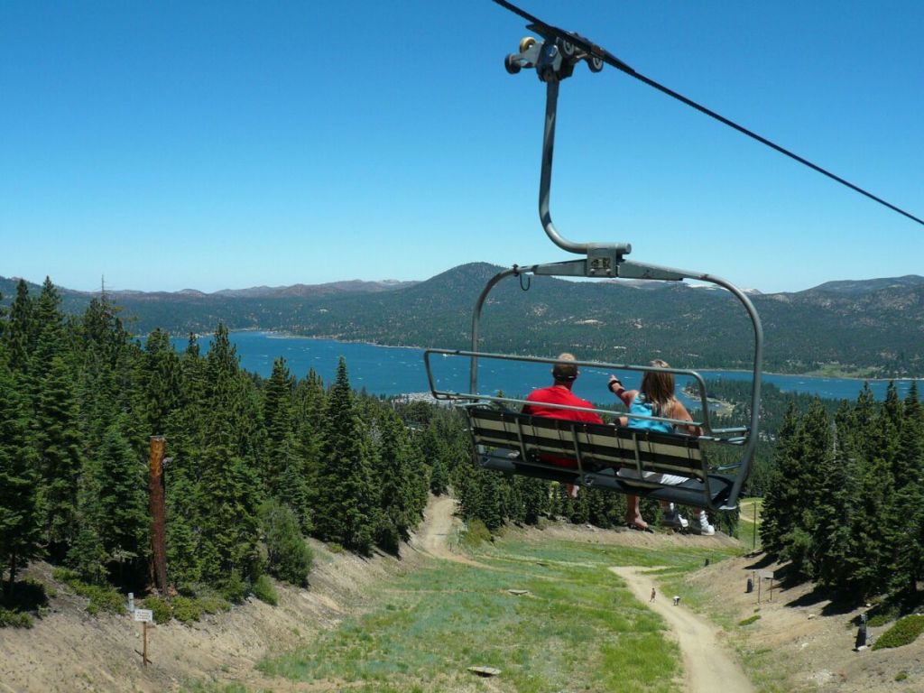 Taking a scenic chair ride is one of the fun things to do in Big Bear.