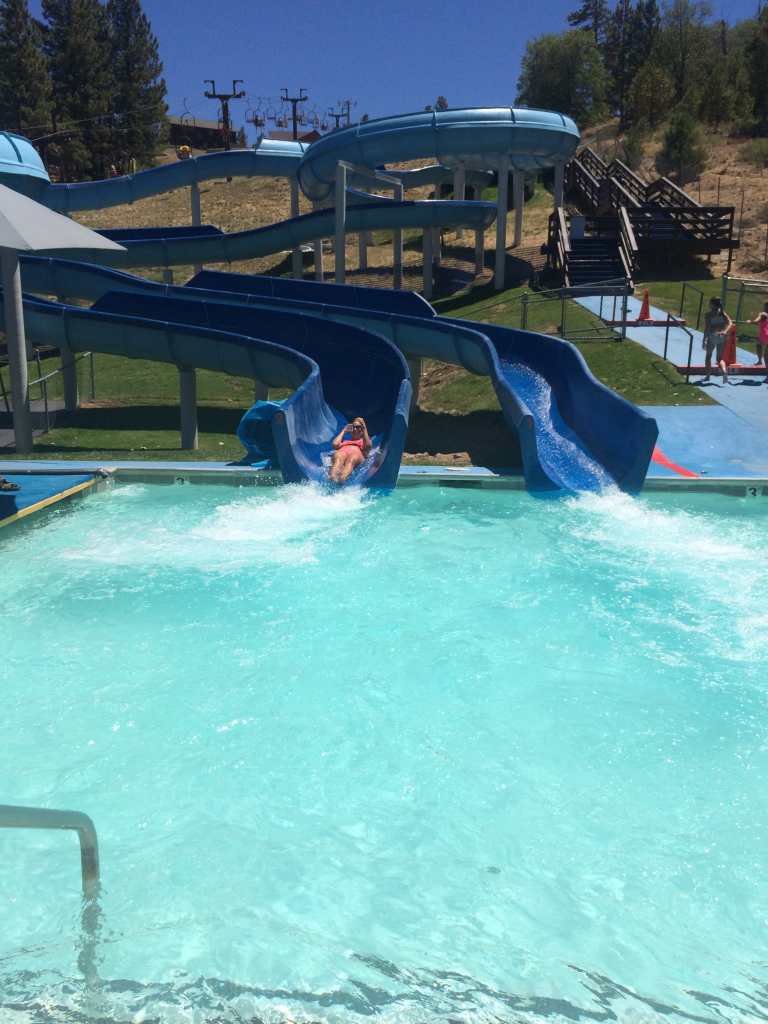 In the summer, one of the most fun things to do in Big Bear is to try out the waterslides.