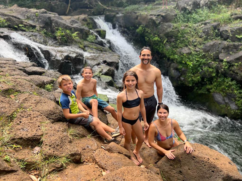 This kid-friendly hike in Kauai takes you to a waterfall