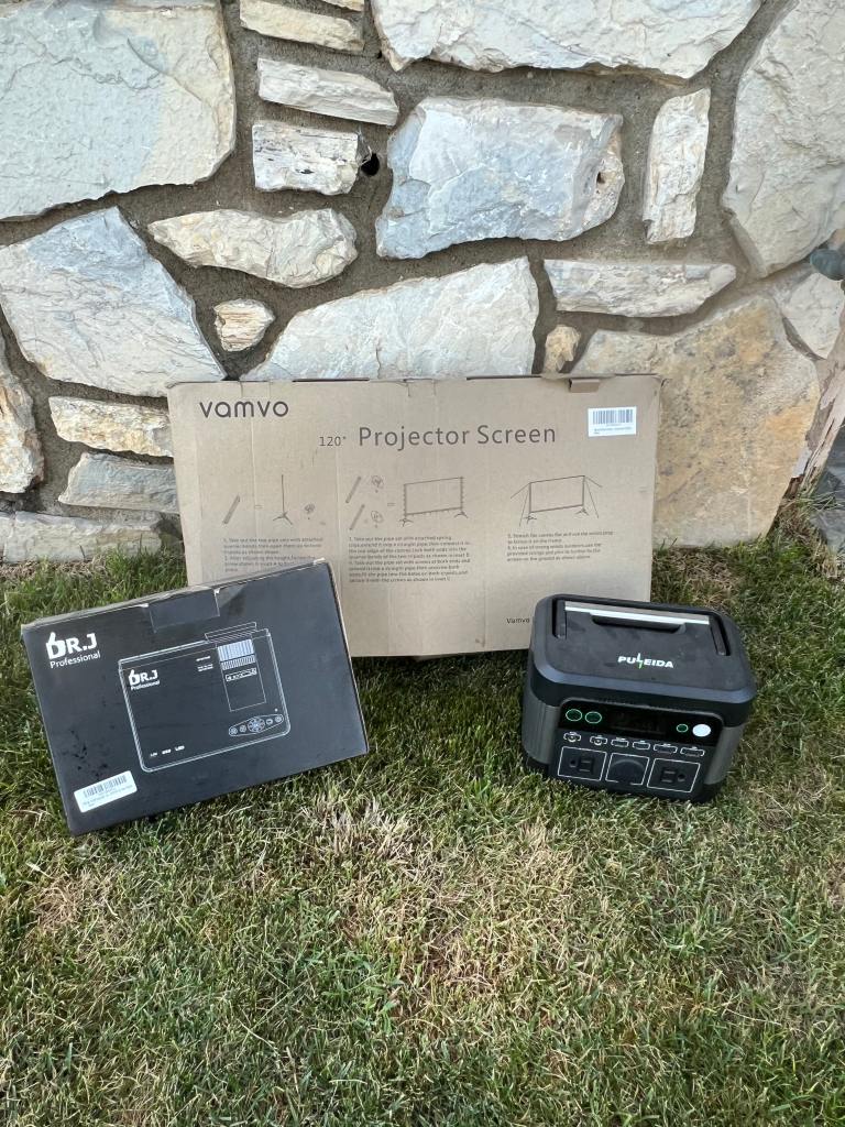 What you need for an outdoor movie night while camping