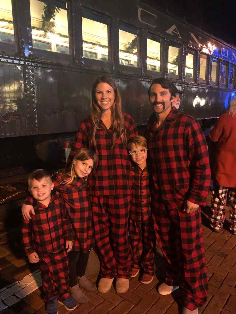 Getting ready to board the Polar Express in Williams, AZ