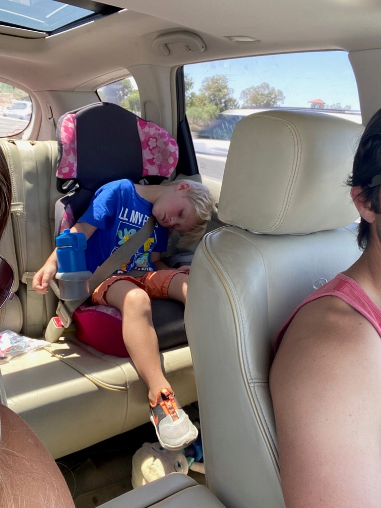 A travel pillow is a good item to add to your road trip kids must have list