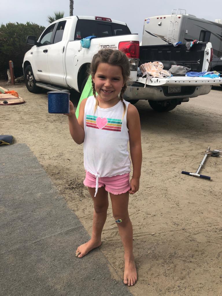 A picture while camping at the San Elijo State Beach campground