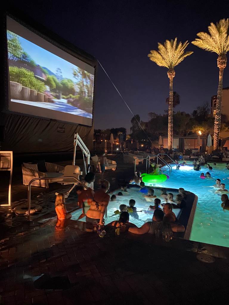 A dive in move at this Scottsdale family resort