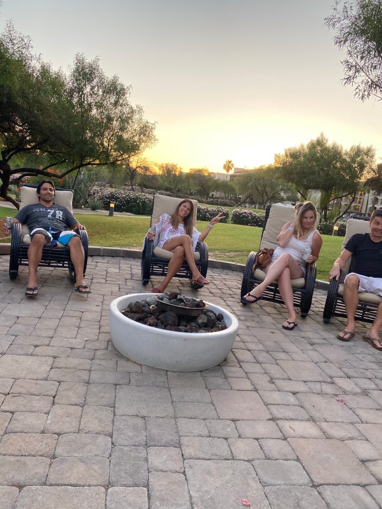 Firepits on site at this Scottsdale family resort