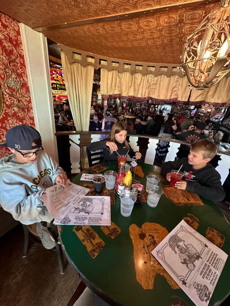 Dining at Big Nose Kates Saloon is one of the fun Tombstone AZ things to do