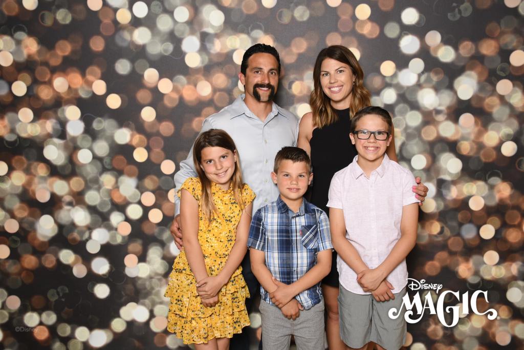 A family picture on our Disney Western Caribbean cruise