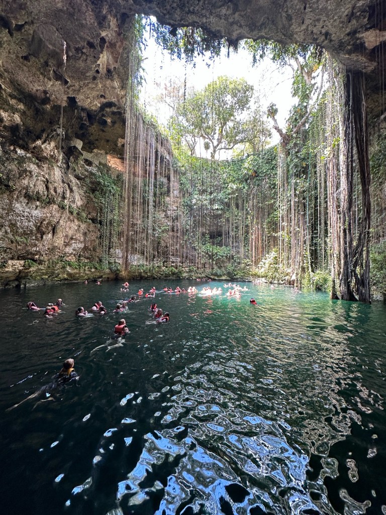 A beautiful cenote on our Disney Western Caribbean cruise