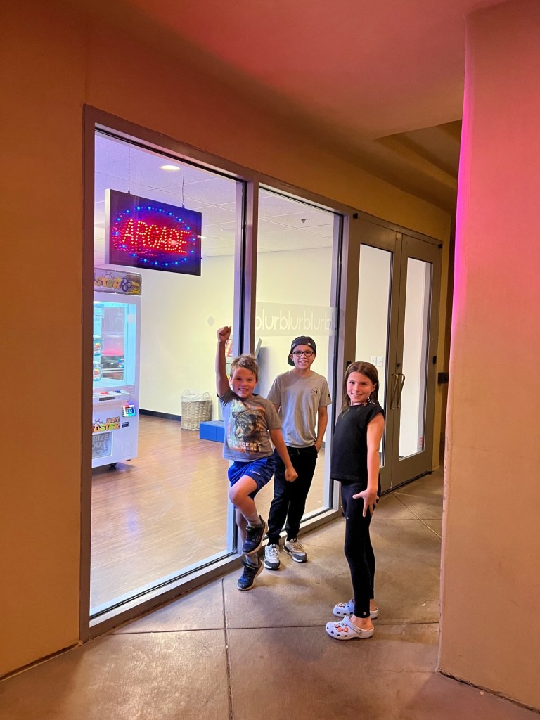 An arcade is a good amenity at any Tucson family resort