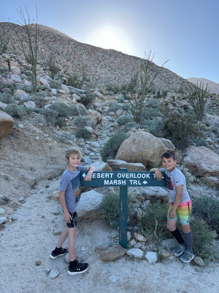 Hiking at the Agua Caliente County Park campground