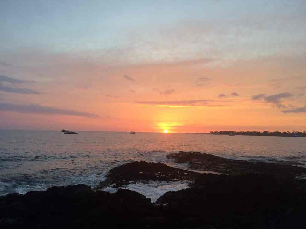 A beautiful sunset on the Big Island