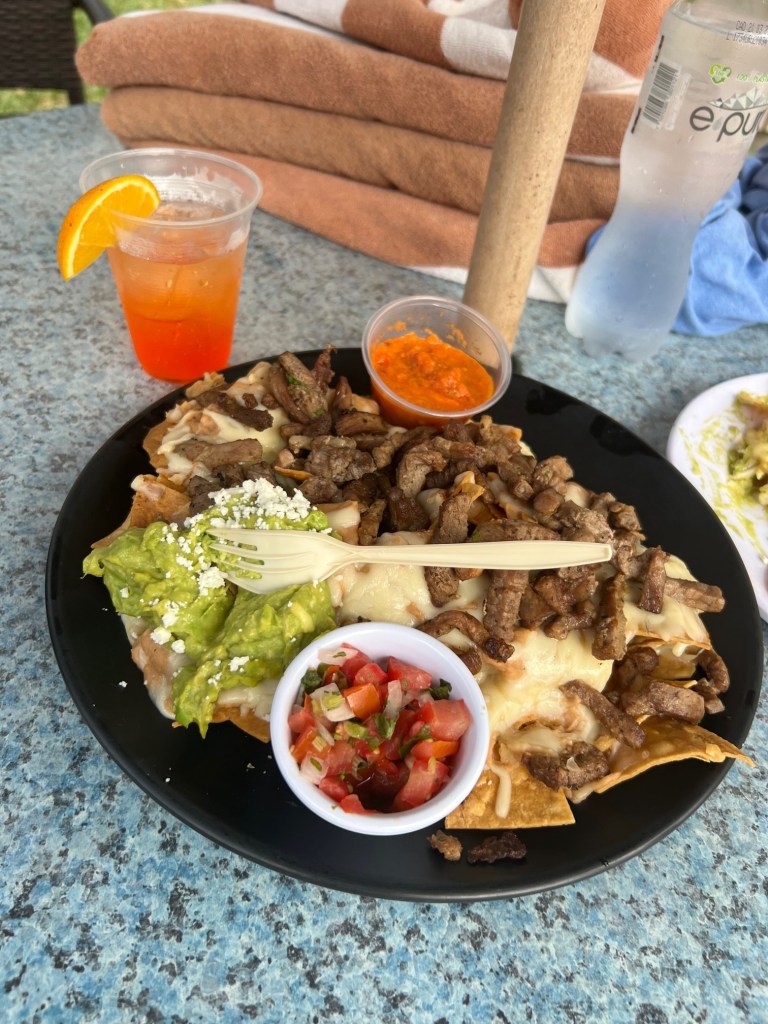 Delicious poolside food at Hotel Villa del Palmar Puerto Vallarta