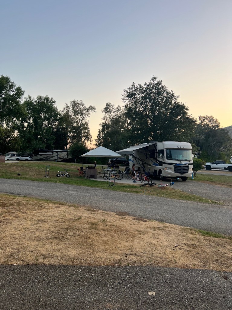 We camped right by the Yucaipa water park