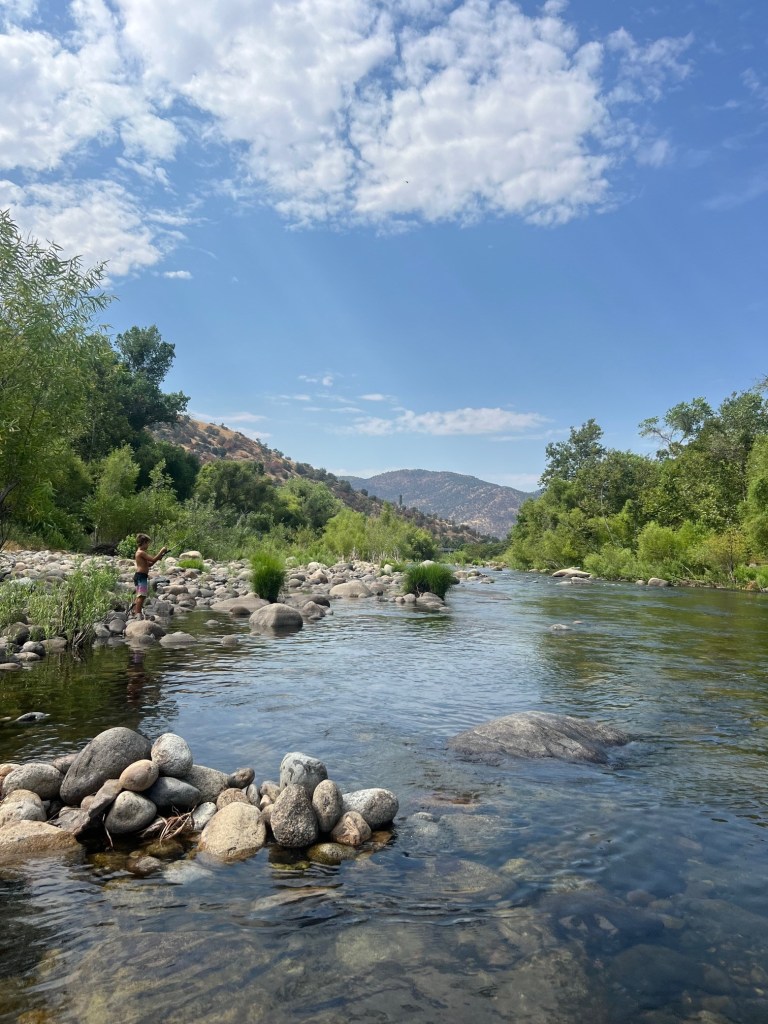 The view in Three Rivers California
