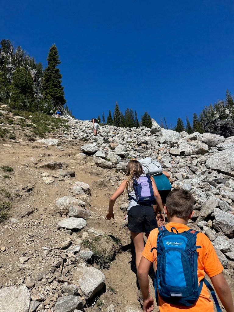 Hiking to Delta Lake in the Grand Tetons