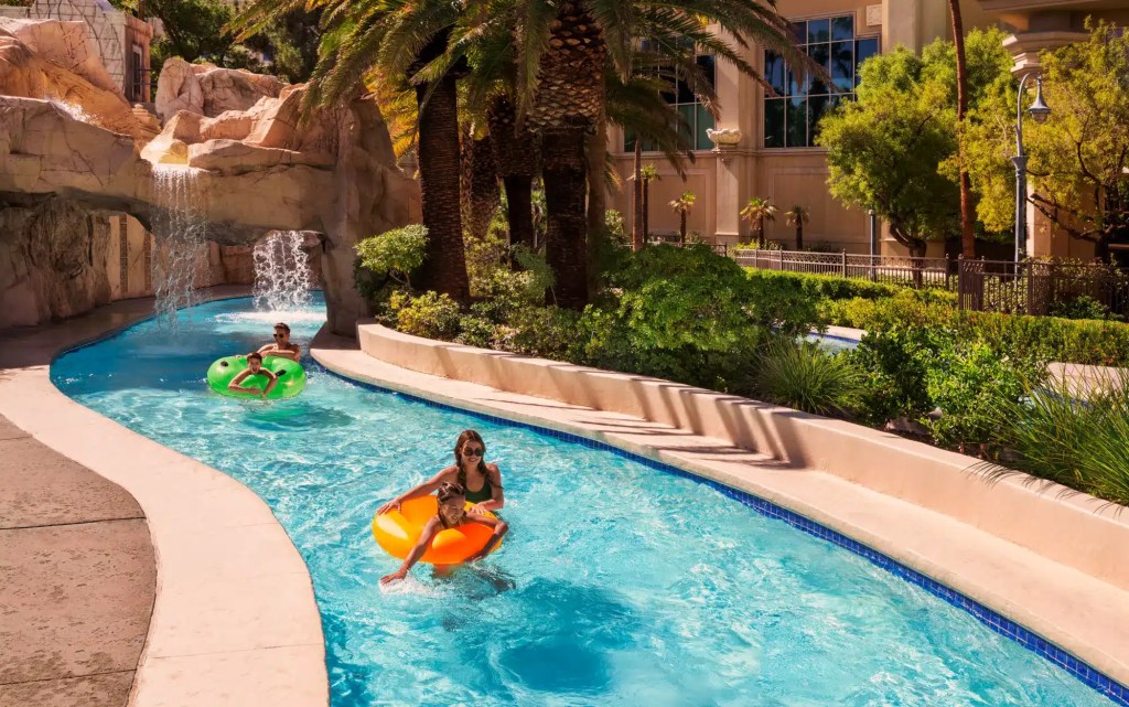 The lazy river at Mandalay Bay