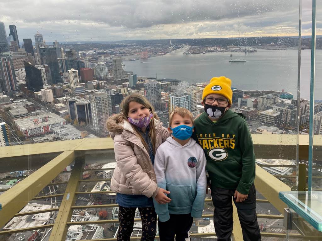 Visiting the Space Needle with kids