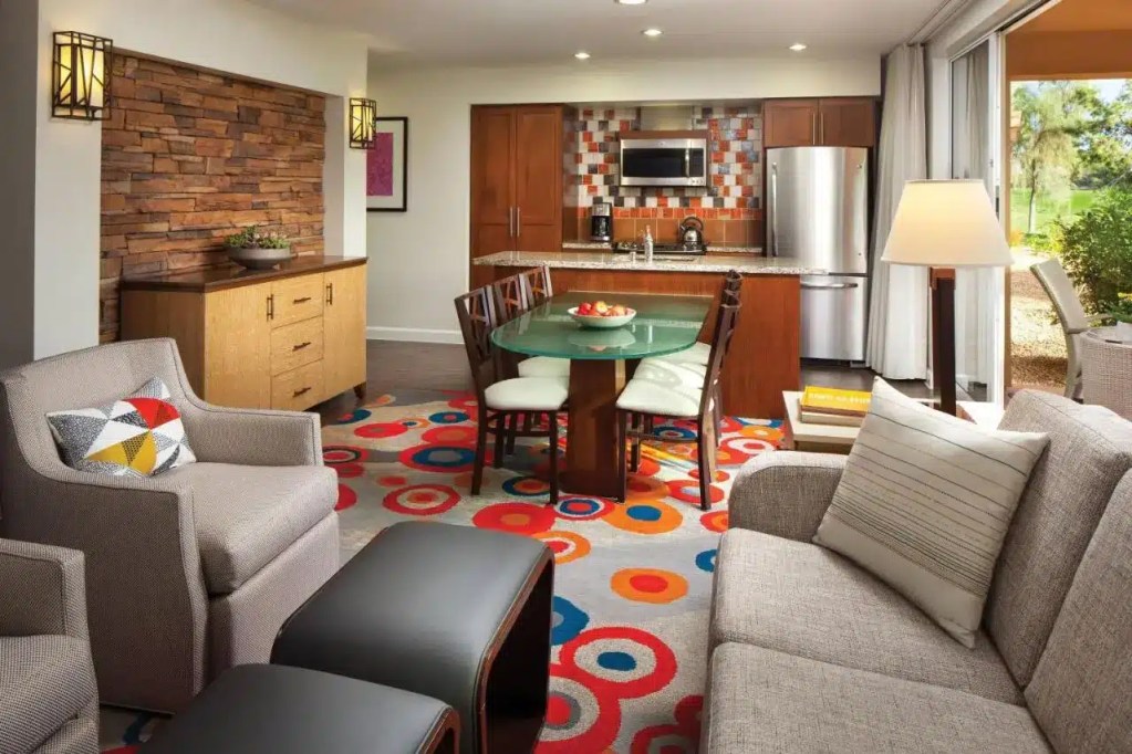One of the rooms at the Marriott Shadow Ridge Villas Palm Desert Ca