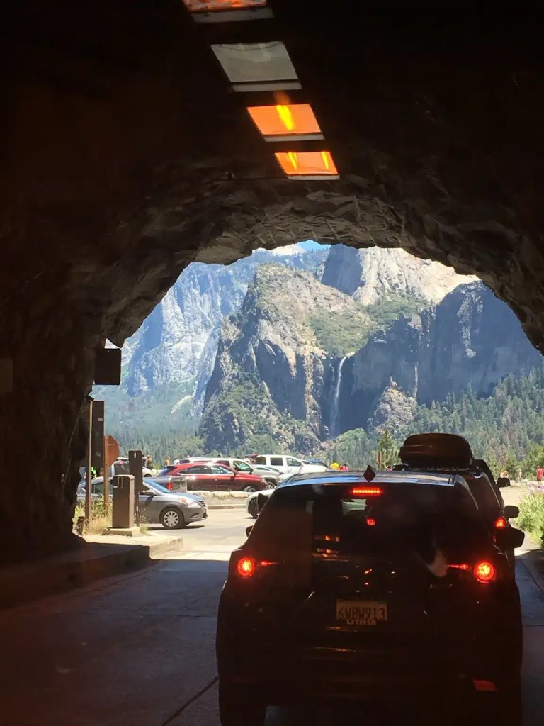 tunnel view in yosemite