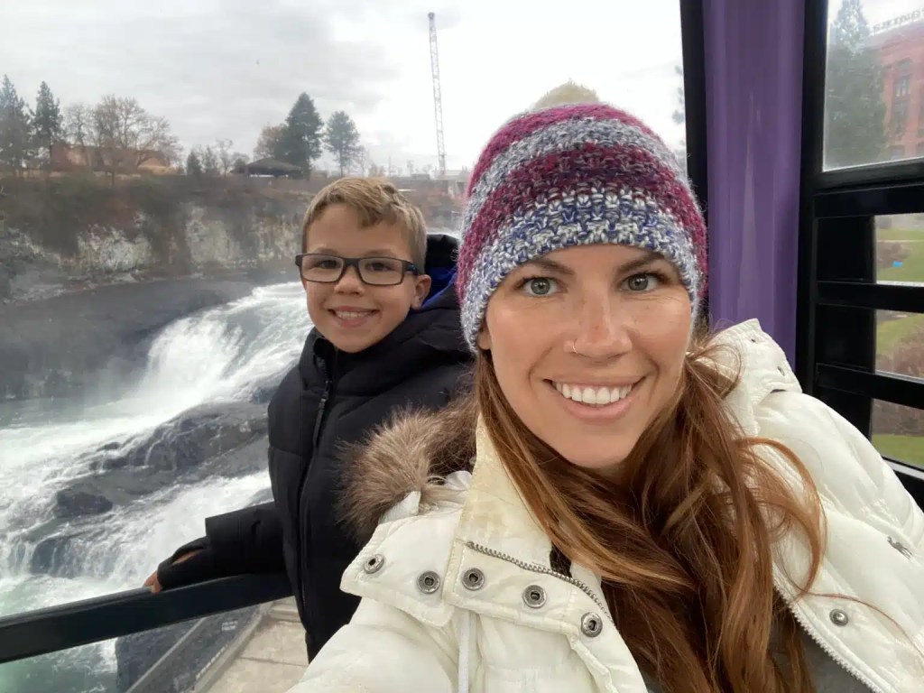 The gondola ride over Spokane Falls is one of the best family things to do in Spokane