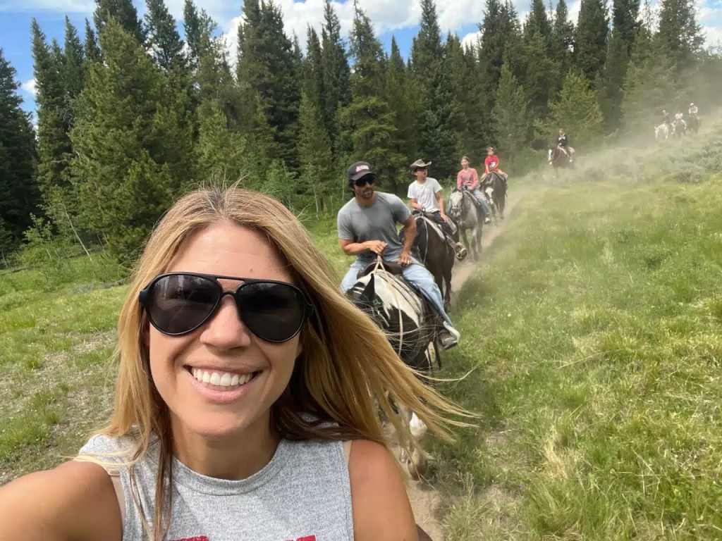 Horseback riding was a highlight of our Grand Teton and Yellowstone itinerary
