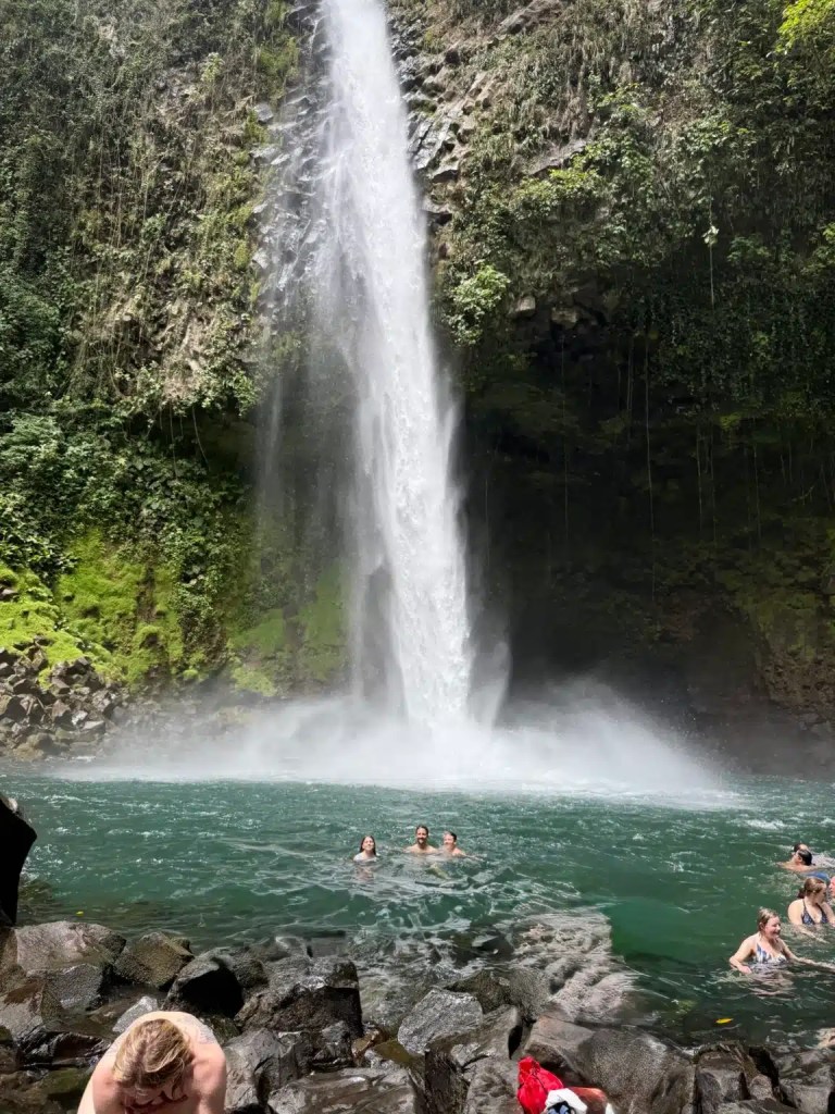 The La Fortuna waterfall is one of the best things to do in Costa Rica