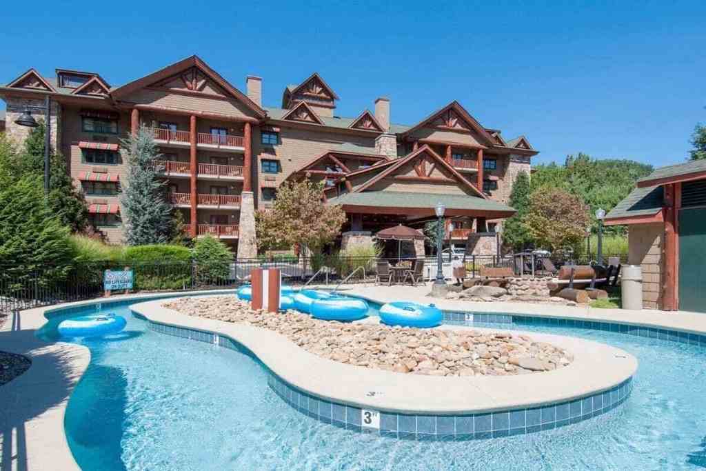 One of the family friendly hotels in Gatlinburg has a lazy river