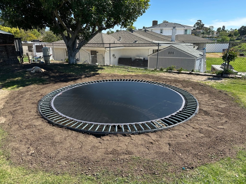 Our in-ground trampoline