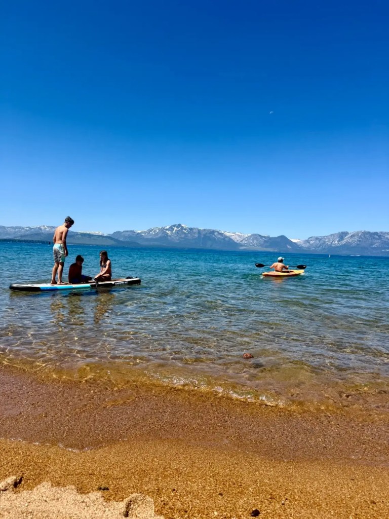 The beach at Nevada Lake campground