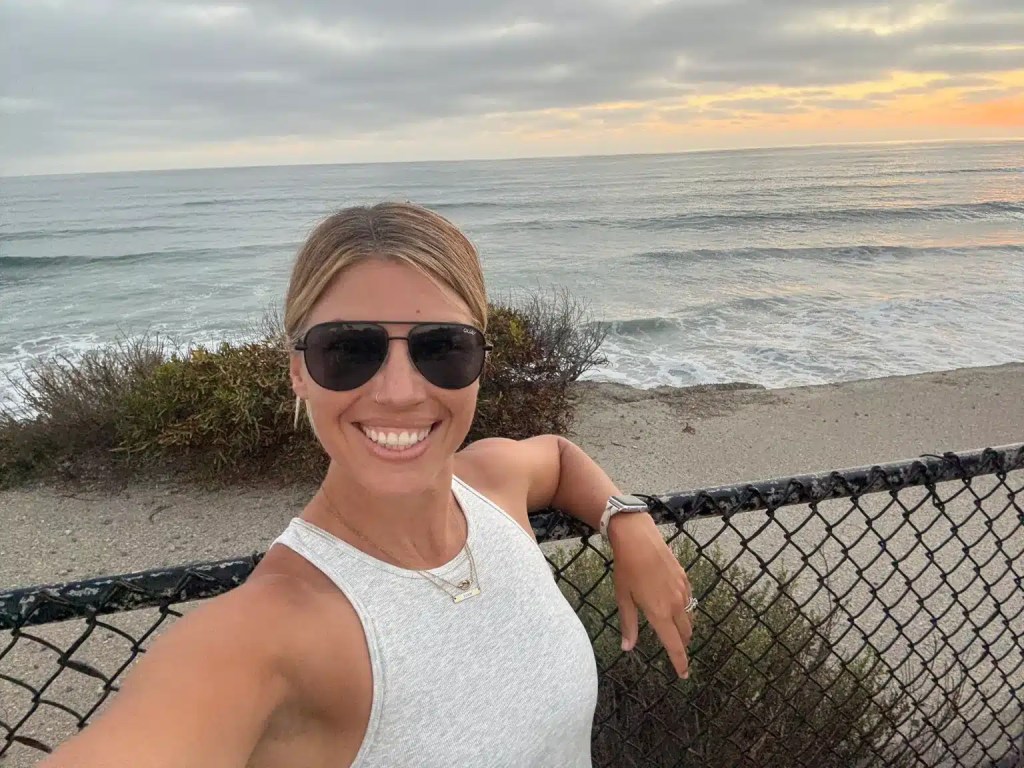 Beach camping in SoCal and enjoying a sunset
