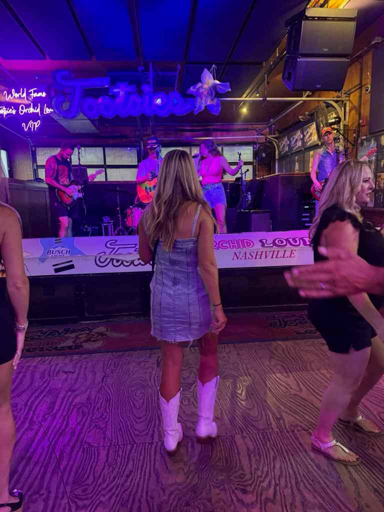 Dancing at Tootsies in Nashville was a favorite on our itinerary