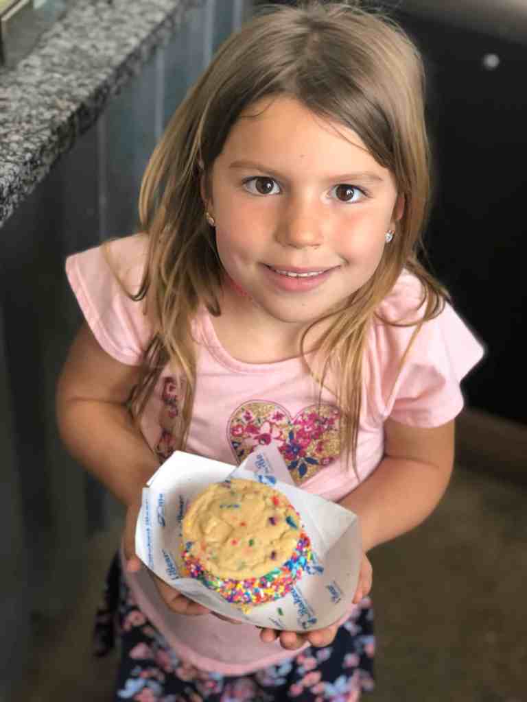 The Baked Bear ice cream sandwich in San Diego is one of our favorite desserts