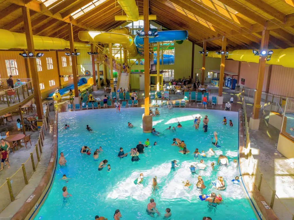 A wave pool at one of the waterpark hotels in Branson