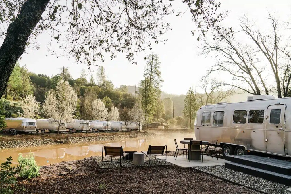Glamping resorts right on the river