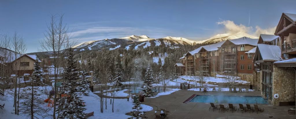 A view of one of the best hotels in Breckenridge, Colorado
